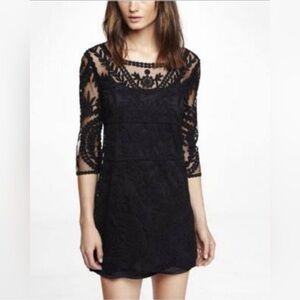 Express Black Lace Dress